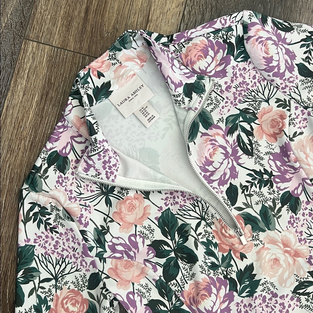 Laura Ashley Pickleball, Golf or Tennis Floral Print Flounce Matching Skort Set - Picture 4 of 9